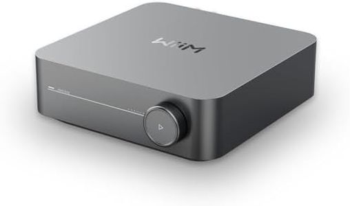 WiiM Amp: Multiroom Streaming Amplifier | Compatible with Chromecast, Alexa | HDMI, Voice Control | Stream from Spotify, Amazon Music, Tidal & More - Space Gray