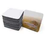 40 Pieces Sublimation Blanks Coasters, Square Sublimation Coasters, Blank Heat Transfer Cup Mat for DIY Home Kitchen Decor (40PCS)