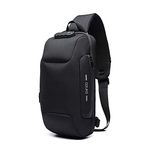 OZUKO Sling Cross Body Backpack, USB Anti-Theft Men's Chest Bag Casual Shoulder Bag