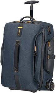 Samsonite - Paradiver Light - Wheeled Duffle, Blue (Jeans Blue), S (55cm, 51L), Travel Duffle/Laptop Backpack with 2 Wheels