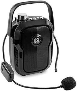 osl oliver systems limited Portable Voice Amplifier with a Wireless Microphone, Bluetooth, FM Tuner, USB & SD Card Input (OS-Xplode)