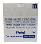 Pentel Micro Correct Correction Fluid Pen Needle Point Precision Tip 12ml Fine Ref ZL31-W [Pack of 12]