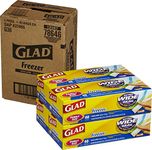 Glad Food Storage Bags, Freezer Zipper Gallon, 40 Count (Pack of 4)