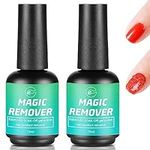 2pcs (15ml) Gel Acrylic Nail Polish Remover,Easily & Quickly Removes Gel Polish No Need For Foil,Soaking or Wrapping,Quickily Remove gel Polishes At Home,Remove the Nail Polish Easily