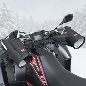 KEMIMOTO Upgraded ATV Gloves, Windproof Motorcycle Handlebar Mittens with TPU Windows, Universal Compatible with Can am Sportsman Grizzly FourTrax Scrambler Most ATVs