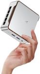KAMRUI Essenx E2 N150 Mini Pc, Micro pc 16GB DDR4 512GB SSD Mini Computers, Twin Lake-N N150 (Βeat N100, up to 3.6GHz), HDMI+DP1.4 Dual 4K UHD,Gigabit Ethernet,WiFi,BT/Home/Office