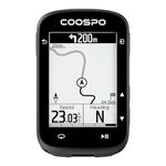 COOSPO CS500 Bike Computer Wirless,Cycling Computer with Route Navigation, ANT+&Bluetooth GPS Bike Speedometer with Backlight,Support Bike Radar/Heart Rate Monito/Cadence Sensor, 45hrs Battery Life