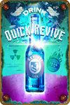 Quick Revive Poster Video Game Metal Tin Sign Gaming Cool Wall Decor Gifts for Gamers 12x8 inch