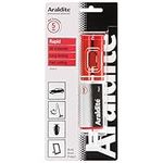 Araldite 2-Part Rapid Epoxy Syringe, 24ml. Strong, Fast Setting Glue & Solvent-Free Adhesive Ideal as Ceramic Glue, Plastic Glue, Metal Glue, Jewellery Glue & Glass Glue,Packaging may vary