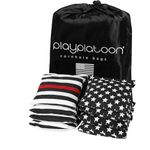 Play Platoon Professional Cornhole Bags - Set of 8 Regulation All Weather Double Sided - Sticky Side/Slick Side Bean Bags for Pro Corn Hole Game, Slick Duck Canvas & Sticky Suede Side