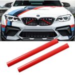 YOUNLEN 2PCS Grille Insert Trims Stripe for BMW, Front Grille Trim Stripes Cover Compatible with F20 F30 F21 F22 F23 F31 F32 F33 F34 F36 F40 F44（Red）