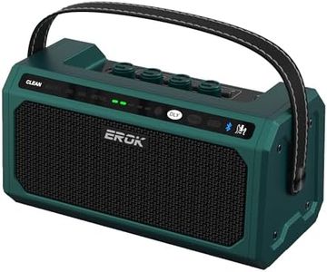 EROK Mini Guitar Amp with BT/OTG - 20 Drum Beats,5 Effects (Clean/Boost/OD/Dist/Metal),Reverb+Delay,Battery Powered Portable Amp for Practice/Travel(TG-08,Green)