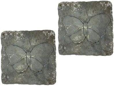 Athens Butterfly Stepping Stones, Cypress, Pack of 2