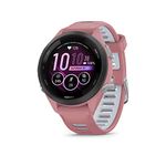 Garmin Forerunner® 265S Running Smartwatch, Colorful AMOLED Display, Training Metrics and Recovery Insights, Light Pink and Powder Gray, 42 mm