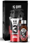 BEARDO Godfather Combo Beard Oil and Beard Wash For Men | Nourishment Cleanses | Purifying & Hydrating Skin Cleaner With Avocado, Argan Oil | Shiny Patchy & Fast Beard Growth