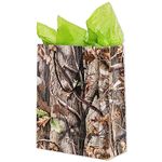 Havercamp Next Camo Party Gift Bag | 1 Count | Great for Hunter Themed Party, Camouflage Motif, Birthday Event, Graduation Party, Father's Day Celebration