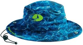 MISSION Mossy Oak Bucket Hat, Agua Marlin - Unisex Wide-Brim Hat for Men & Women - Lightweight, Foldable & Durable - Cools Up to 2 Hours - UPF 50 Sun Protection - Machine Washable