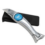 OX Tools Utility Shark Knife Professional Heavy Duty Utility Knife with Holster Drywall Knife for Sheetrock Fixed Blade Roofing Knife with 10 Replacement Utility Knife Blades OX-P224701