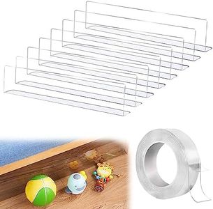 Bloque de Juguetes para Muebles: 8pc Tabla de Bloqueo Transparente Debajo de los Muebles, Bloqueador de Juguetes Fuerte Adhesivo de Pared Barrera para Mascotas, Bloqueador de Huecos Debajo del sofá