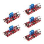 Jopto 5PCS KY-037 High Sensitivity Microphone Sound Voice Detection Sensor Module Compatible with Arduino Raspberry Pi AVR PIC