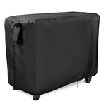 Ancadar Prep Table Cover, 52inch Outdoor Cooler Cart Cover for Keter Unity Xl Portable Bar Rolling Cooler Cart and Storage Cabinet Cover Heavy Duty Waterproof Patio Ice Tool Chest Cover