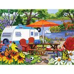 Bits and Pieces - 500 Piece Jigsaw Puzzle for Adults 18" X 24" - The Old Campground - 500 pc Jigsaws by Artist Nancy Wernersbach