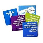 We! Connect Cards Icebreaker Questions - Trust Building Games, Social Skills Games, Teambuilding Activities Conversation Starter Cards for Meetings and Workplace As Seen on TEDx (60 Cards)