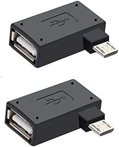 Oassuose 2-in-1 Powered Micro USB OTG Adapter for Fire Stick/Host Devices, Android Smart Phone or Tablet - 2 Pack