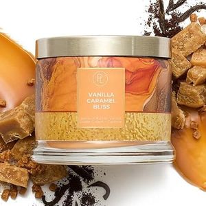 PartyLite Vanilla Caramel Bliss 3-Wick Jar Candle