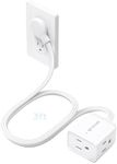 TROND Short Flat Extension Cord 3 f