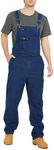 Ubon Denim Bib Overalls for Men Relaxed Fit Work Jeans Workwear, Indigo Rigid, 38W x 32L