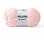 HILUSH, Wool, Blanket, Chenille Yarn Supersoft Hand Knitting Wool Ball, (1 Ball/100 Gram Each) Ball Suitable for Craft, Babywear, Baby Blankets, 6 Bulky, Shade no - HLB001 (Baby Pink)