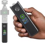 Osmo Pocket 3 Battery Handle,20W Fast Charging Battery Grip Accessories Compatible with DJI Pocket 3 with LCD Full Color Display,Charging Speed and Battery Temperature Visible, 5000 mAh, Black