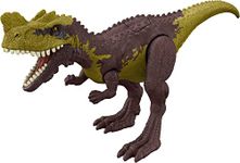 Jurassic World Strike Attack Dinosaur Figure Genyodectes with Movable Joints & Single Strike Feature, Toy Gift with Physical & Digital Play