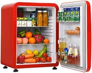 TANGZON Mini Refrigerator, 42L/68L Compact Portable Fridge with Auto Defrost, Reversible Hinged Door, Adjustable Temperature and Glass Shelf, Table Top Cooler for Home, Office & Dorm (68L, Red)