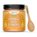 OurHerb® Pure & Natural Orange Peel Powder for Face Pack with Vitamin C & Antioxidants. Cruelty-Free, Vegan Formula for Skin with Wooden Spoon - 200g | 7 Oz