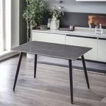 URBNLIVING 120cm Width Square Shape Modern 4 Seater Ceramic Top Dining Table for Kitchen & Dining Room Stylish Furniture