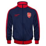 Arsenal FC Official Football Gift Boys Retro Track Top Jacket Navy 8-9 Years MB