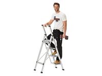 Aluminium Folding Step Ladder, Portable, Heavy Duty 3 or 4 Tread Step Ladder (4 Tread)