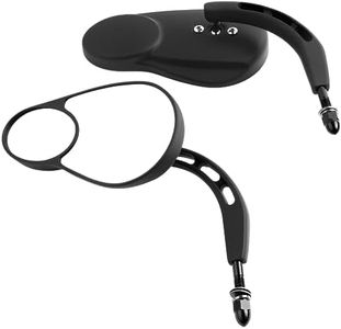 VPZMT Rearview Mirrors/Split Vision Mirrors Fits for Harley Davidson Most Models Road King Street Glide Road Glide Softail Iron 883 Iron 1200 Deluxe Fatboy Sport Glide XG500 XG750 1982-2022 (BLACK)