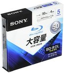 Sony Blu-ray Recordable Disc for PC Data | BD-R 50GB 4x Ink-jet Printable 5 Pack | 5BNR2DCPS4 (Japanese Import) by Sony