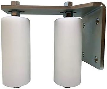 Slide Gate Guide Roller L Rear Post Bracket Universal Heavy Duty Adjustable Dual Nylon Rollers Gate Support Assembly for Sliding Rolling Gates – Eagle Guide Rollers (6")