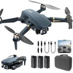 Drone with Camera 4K for Beginners, 2650ft (800m) Control Range, Super Endurance Foldable WiFi Quadcopter with Brushless Motor, 84 Mins Flight Time (3 Batteries), Auto Hover & Auto Follow