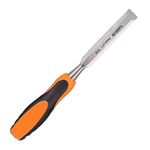 GARVIN Tools Bevelled Edge Wood Chisel for Wood Carving and other Woodworking Job - Heat Treated Chrome Vanadium Steel - (25mm (1"))