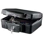 MASTER LOCK Certified Fireproof and Waterproof Safe Box with Key, 4.9L, 362 x 156 x 330 mm, Portable with carrying handle, for home and professionals