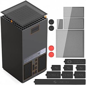 Theapro Dust Filter Set for Xbox Series X, Anti-Dust Mesh with Rubber Joystick Covers, Silicone Dust Plugs, Easy to Install & Clean, Protect Console & Controllers