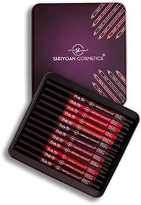 Shryoan Matt Lip Liner | Set of 12 | Long-lasting |Matte Finish | Non-drying, 19.2gm