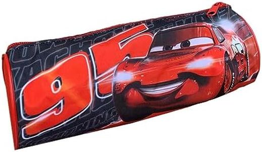 Tombolino Cars, Disney, astuccio scolastico rotondo, scuola, cancelleria, organizer portapenne, matite, colori