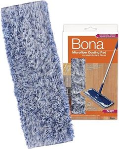 Bona Microfiber Dusting Pad for Multi-Surface Floors - Fits all Bona Mops - Attracts and Picks Up Dust, Pet Hair, and Dirt on Wood, Stone, Tile, Laminate, and Vinyl Floors