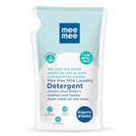 Mee Mee Baby Liquid Detergent 1 L | pH Balanced, Free from Harsh Chemicals, Safe for Mother’s Hands & Baby’s Skin | Anti-Bacterial, Removes Stains & Odor with One Drop, Hypoallergenic | Mild Scent